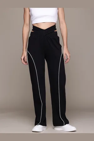 Roadster The Lifestyle Co. Women Criss-Cross Waistband Relax Track Pants