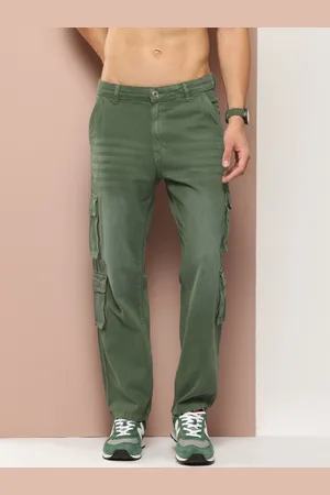 HARVARD Men Straight Fit Stretchable Cargo Jeans