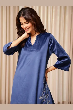 Sangria Printed Pure Cotton Three Quarter Sleeve Tunic & Trouser Co-Ords