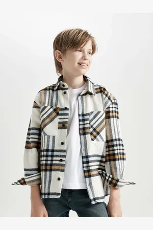 DeFacto Boys Tartan Checks Opaque Checked Casual Shirt