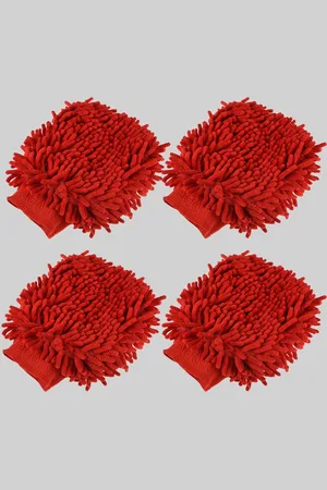 Kuber Industries Red 4 Pcs Cleaning Gloves
