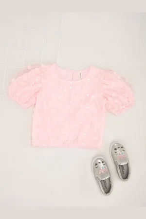 Pantaloons Girls Embellished Crop Top