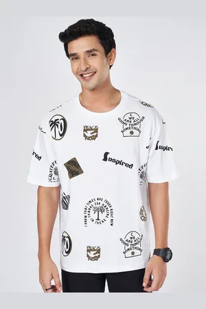 PEOPLE Men Extended Sleeves Monochrome Pockets Boxy T-shirt