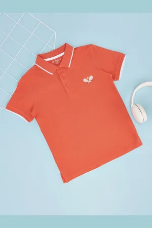 Pantaloons Boys Solid Polo Collar Cotton T-shirt
