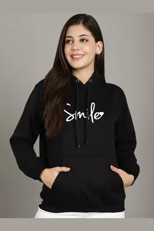 Jinfo Women Printed Hooded Sweatshirt