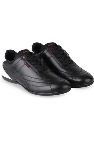 Red Chief Men Round Toe Leather Sneakers