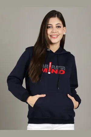 GRACIT Women Printed Hooded Sweatshirt