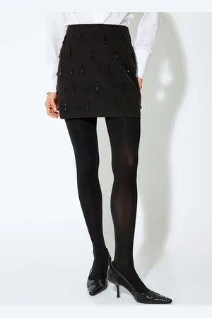 Koton Women Embellished Straight Mini Skirt