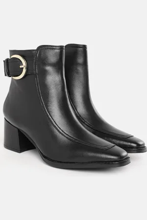 Lino Perros Women Mid-Top Buckle Detailing Block Heel Boots