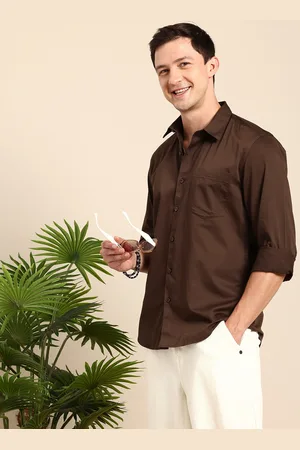 Mast & Harbour Pure Cotton Slim Fit Casual Shirt