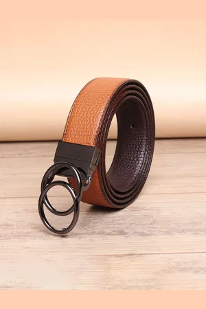 Invictus Men Textured Push Pin Closure Belt