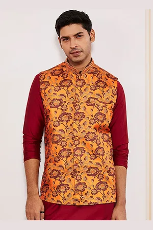 Vastramay Printed Nehru Jacket