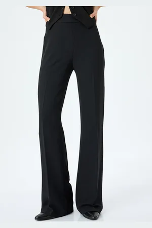 Koton Women Regular Fit Bootcut Trousers