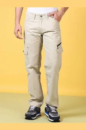 V-Mart Men Regular Fit Cotton Cargos Trousers
