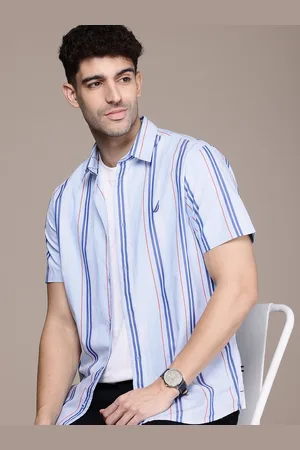 Nautica Classic Striped Pure Cotton Casual Shirt