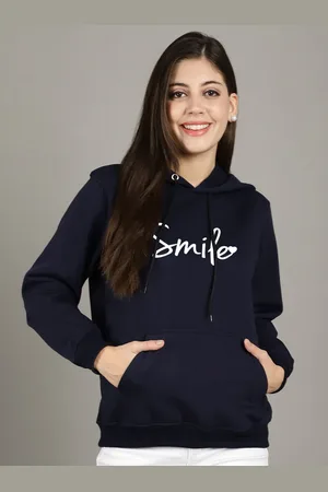 Jinfo Women Printed Hooded Sweatshirt