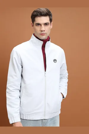 Highlander Men Grey Mock Collar Bomber Jacket