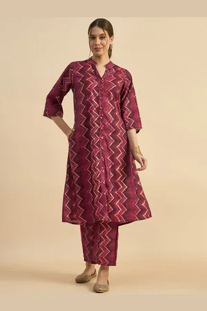 Azira Abstract Printed Tunic & Trouser Co-Ords