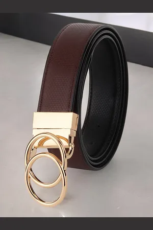 Invictus Men Textured Push Pin Closure Belt