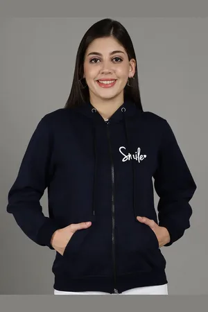 Jinfo Women Printed Hooded Sweatshirt
