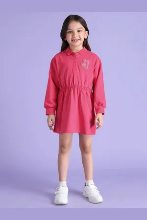 Ralph Lauren Girls Solid Blouson Dress