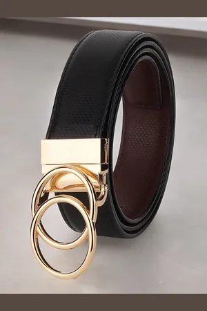 Invictus Men Textured Push Pin Closure Belt