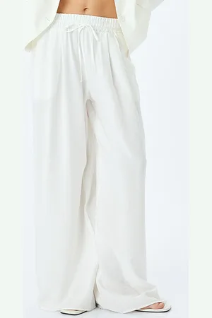 Koton Women Solid Slip-On Regular Trousers