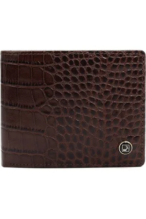 Da Milano Men Textured Leather Two Fold Wallet