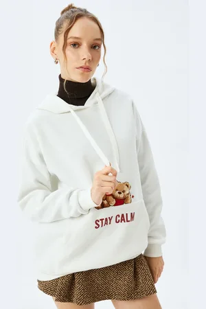 Koton Women Cotton Hooded Sweatshirt