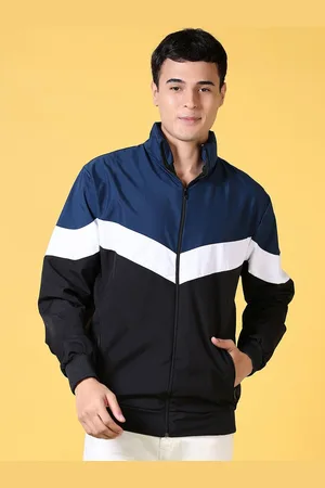 V-Mart Men Colourblocked Bomber Jacket