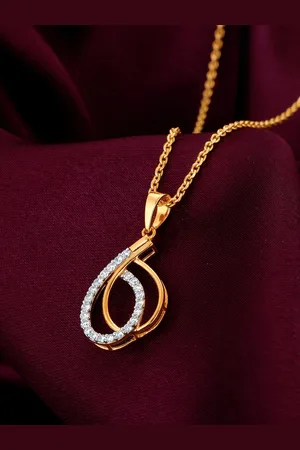 GIVA Women 14K Gold Cherished Moments Diamond Pendant