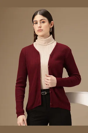 Chemistry V-Neck Ribbed Cardigan