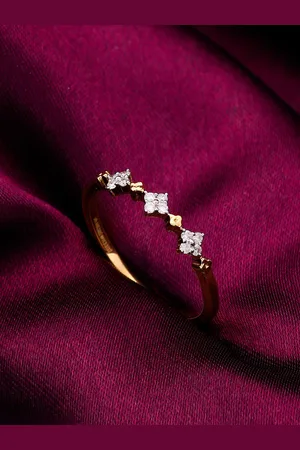 GIVA 14K Yellow Gold Blushing Beauty Ring Diamond