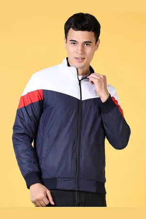 V-Mart Men Bomber with Patchwork Jacket