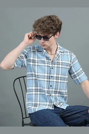 PAUL STREET Men Relaxed Opaque Checked Casual Shirt