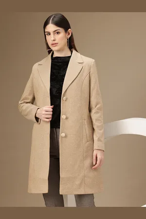 Chemistry Notched Lapel Collar Overcoat