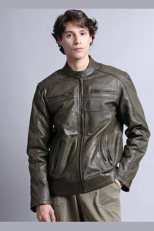 Tag 7 Men Leather Outdoor Leather Jacket