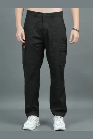 PAUL STREET Men Relaxed Loose Fit Cargos Trousers