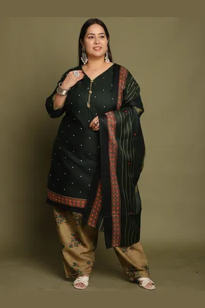 Rajnandini Women Floral Printed Regular Kurta with Salwar & With Dupatta