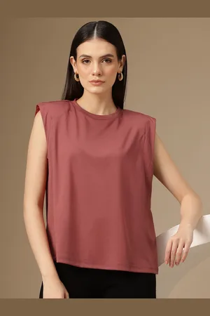 Chemistry Women Extended Sleeves Padded Shoulder T-shirt