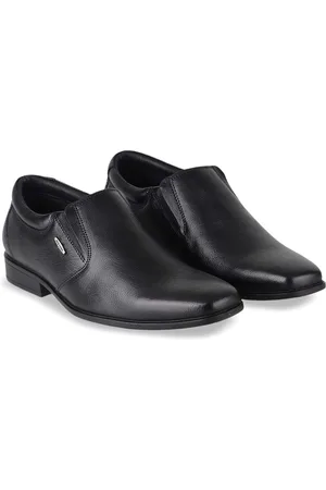 Red Chief Men Round Toe Leather Formal Slip-Ons