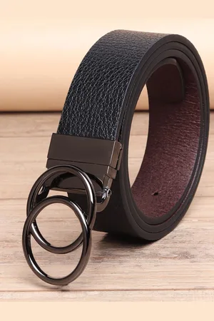 Invictus Men Textured Push Pin Closure Belt