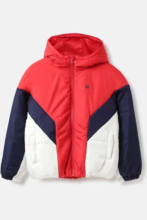 Benetton Boys Colourblocked Padded Jacket