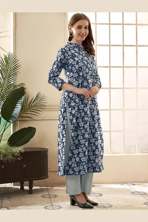 Anouk Printed Pure Cotton Top With Trousers Co-Ords