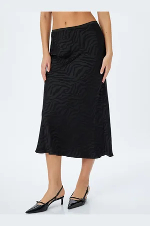 Koton Women Self Design Casual Midi Length Skirts