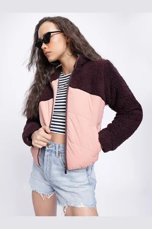 DressBerry Effortless Layering Sherpa Colourblocked Padded Jacket