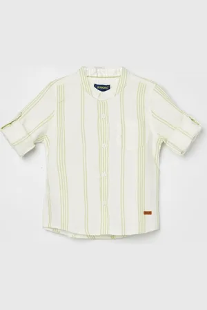 Lifestyle Boys Opaque Striped Casual Shirt