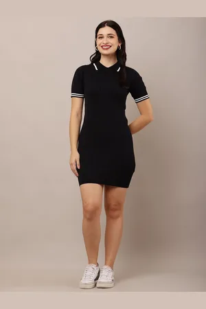NoBarr Women Shirt Collar Sheath Dress