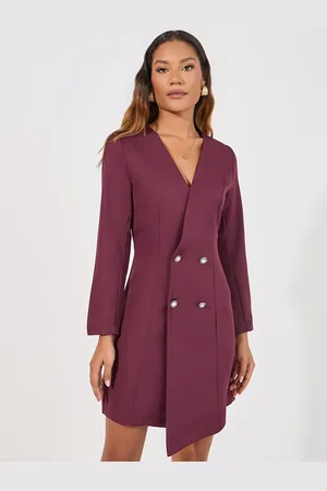 Styli Women Long Sleeve Mini Length Blazer Dress