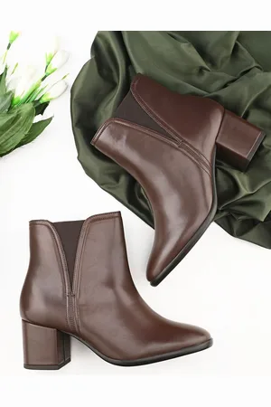 Roadster The Lifestyle Co Women Block Heeled Ankle Boots